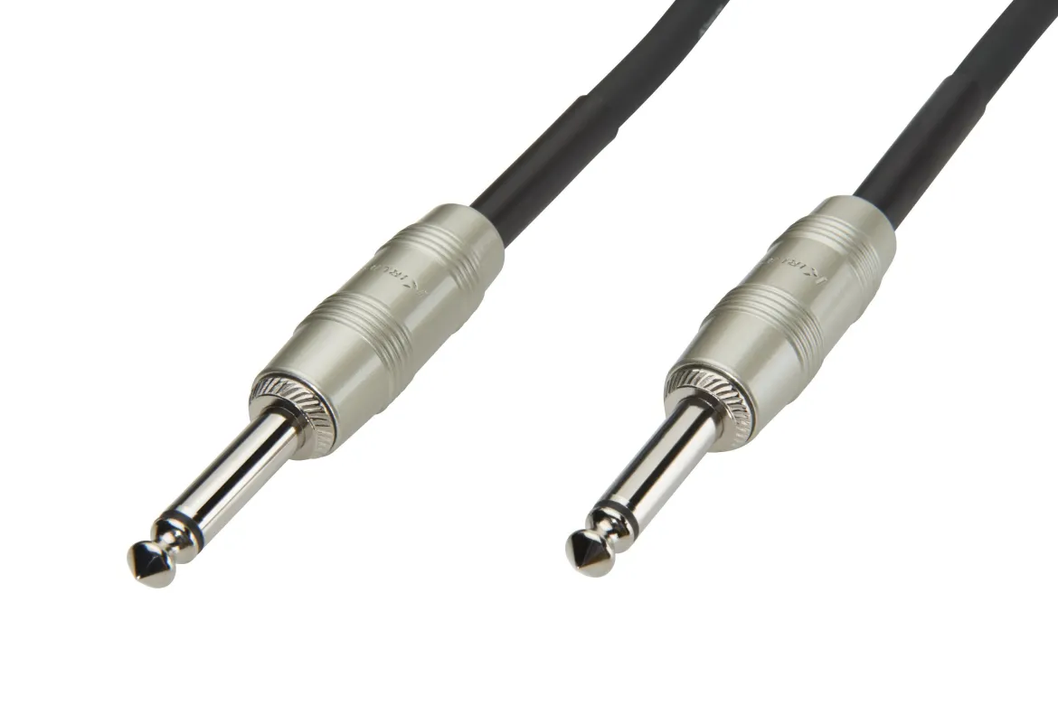 Luxorparts Instrumentkabel 6,3 mm - 2 m, Sort