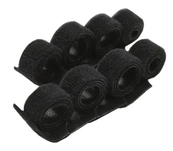 Luxorparts Kabelsamlere 8-pakning - Sort