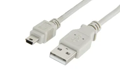 Luxorparts Mini-USB-kabel - Grå 1 m