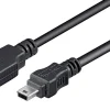 Luxorparts Mini-USB-kabel - Sort 0,15 m