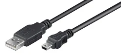 Luxorparts Mini-USB-kabel - Sort 5 m