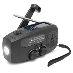 Luxorparts Nødradio med USB-, svejse- og solcelleopladning