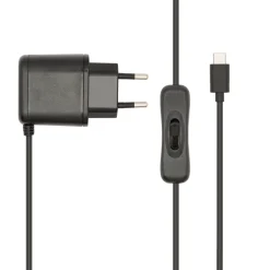 Luxorparts Netadapter til Raspberry Pi 4, 3 A med strømafbryder