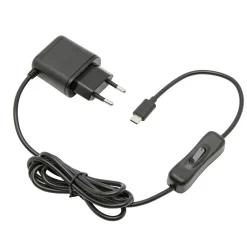 Luxorparts Netadapter til Raspberry Pi 4, 3 A med strømafbryder