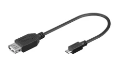 Luxorparts OTG-adapter med kabel - 0,2 m