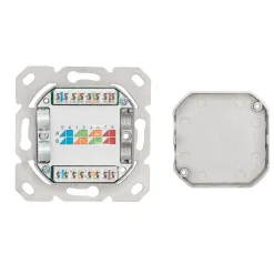 Luxorparts Overflade monteret FTP netværksstik Cat. 6 2-porte