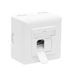 Luxorparts Overflade monteret FTP netværksstik Cat. 6 2-porte