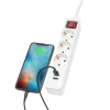 Luxorparts Stikdåse med USB-porte - 3 stikudtag - 1,4 m