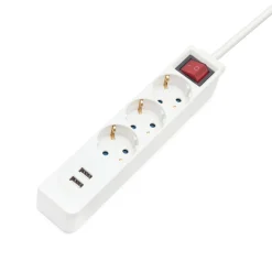 Luxorparts Stikdåse med USB-porte - 3 stikudtag - 1,4 m