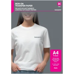 Luxorparts Tekstiltransfer til lyse tøj A4 5-pakke