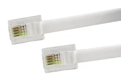 Luxorparts Telefonkabel RJ11 til RJ11 hvid - 2 m