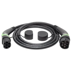 Luxorparts Type 2 opladningskabel til elbil 22 kW 3 faser - 10 m