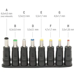 Luxorparts Universal adapterkit 5,5x2,1 mm