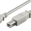 Luxorparts USB-B-kabel - Grå 0,5 m
