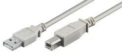 Luxorparts USB-B-kabel - Grå 0,5 m