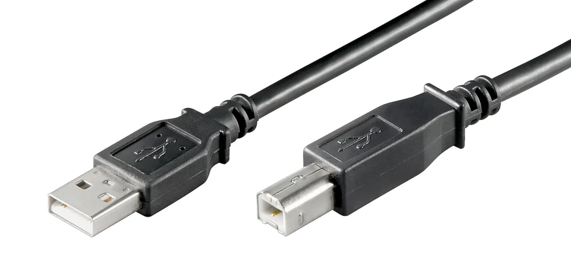 Luxorparts USB-B-kabel - Sort 3 m
