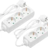 Luxorparts 3-vejs stikdåse 2-pak - 1 m