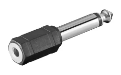 Lydadapter 3,5 mm til 6,3 mm - Mono