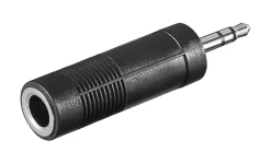 Lydadapter 6,3 mm til 3,5 mm stereo