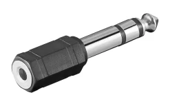 Lydadapter 3,5 mm til 6,3 mm - Stereo