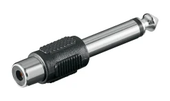 Lydadapter RCA til 6,3 mm - Mono