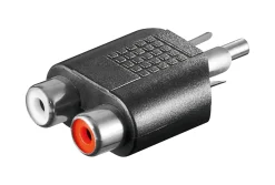 Lydadapter RCA til 2x RCA