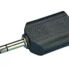 Lydadapter 2x 6,3 mm til 6,3 mm stereo