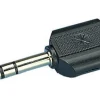 Lydadapter 2x 3,5 mm til 6,3 mm stereo