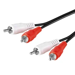 Lydkabel med 2x RCA- 2,5 m