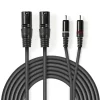 Lyd kabel 2x XLR til 2x RCA