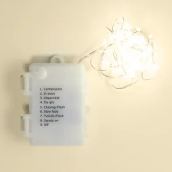 Lyskæde Micro 40 LED - 1,95m - Sølv