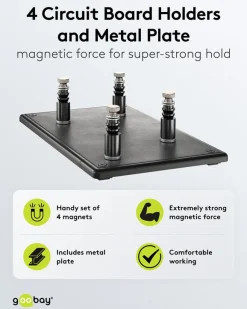 Magnetiske platineholdere med metalplade