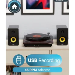 Majority Pladespiller med bluetooth
