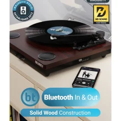 Majority Pladespiller med bluetooth