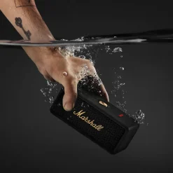 Marshall Emberton III Bluetooth-højttaler, Black and Brass