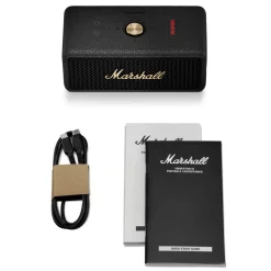 Marshall Emberton III Bluetooth-højttaler, Black and Brass