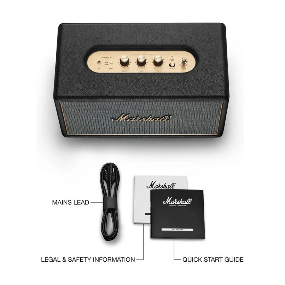 Marshall Stanmore IV Bluetooth-højttaler, Sort