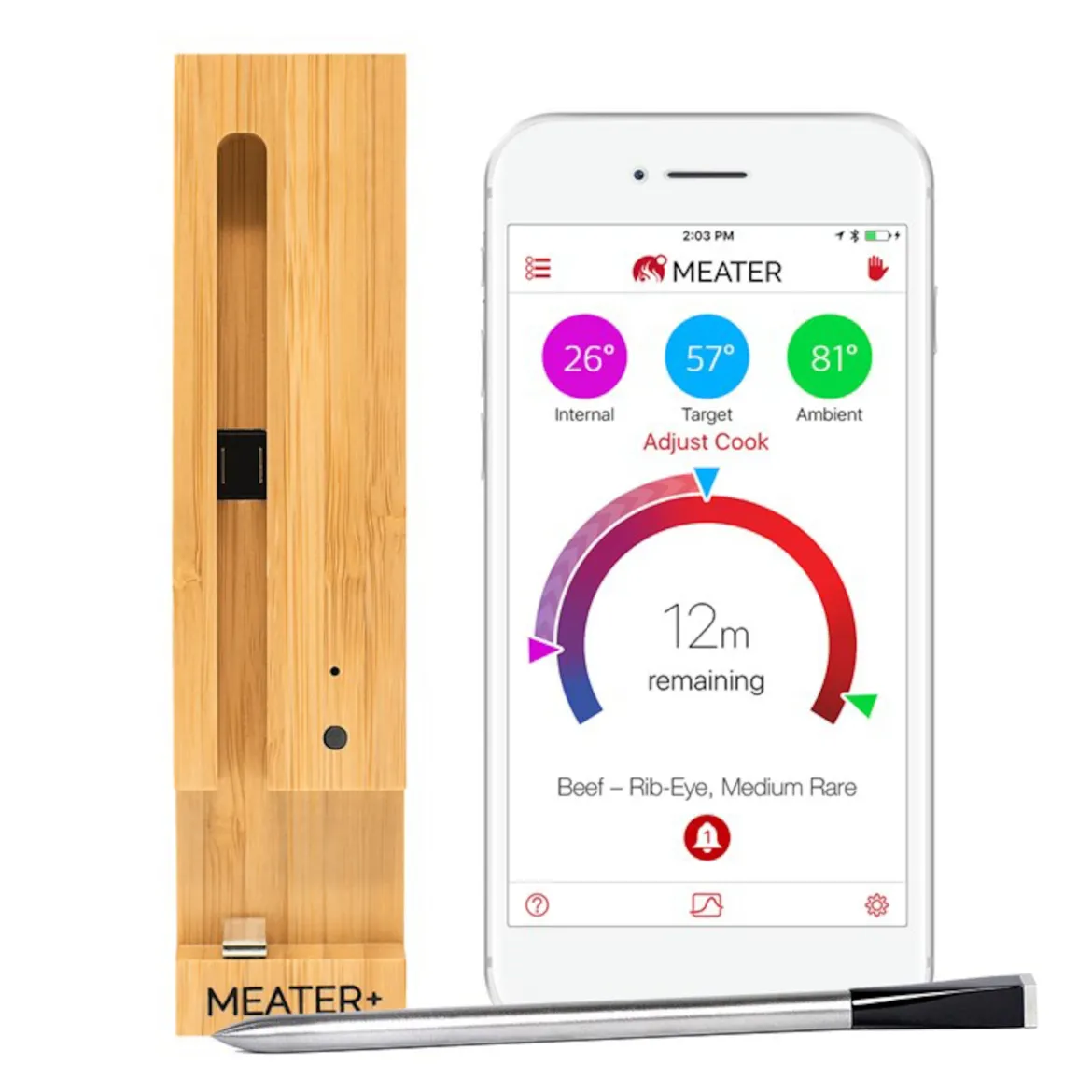 Meater + Trådløs grilltermometer og repeater til mobilen