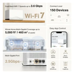 Mercusys Halo H27BE Mesh Wi-Fi 7 2-pakke