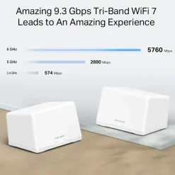 Mercusys Halo H47BE Mesh Wifi 7-system 2-pack
