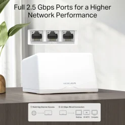 Mercusys Halo H47BE Mesh Wifi 7-system 2-pack