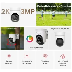 Mercusys MC510 - Udendørs Pan/Tilt Sikkerheds Wi-Fi Overvågningskamera