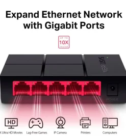 Mercusys MS105G 5-portars gigabitswitch