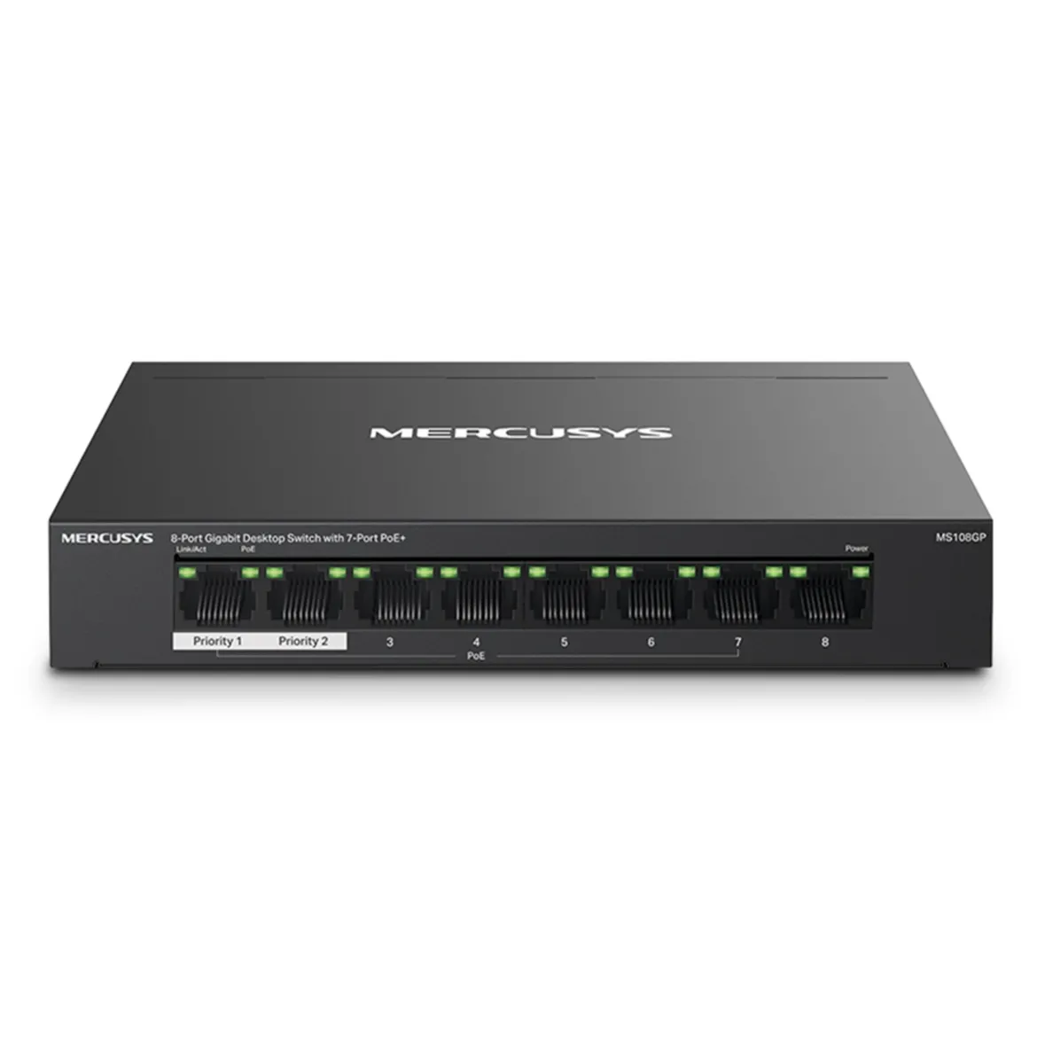 Mercusys MS108GP 8-port gigabit switch med POE+