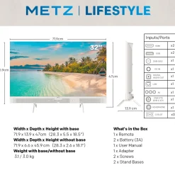 METZ Bærbar 12 V Google TV 32