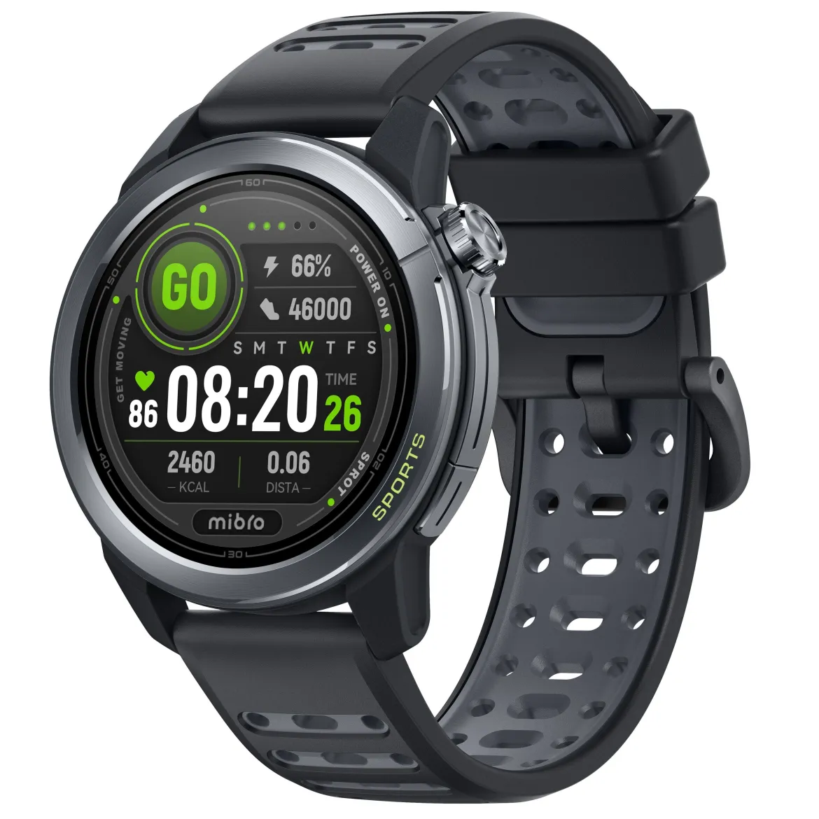 Mibro GS Active2 smartur - Mørkegrå