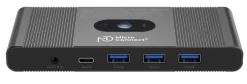 MicroConnect DisplayPort & USB-C KVM-switch - 2 porte