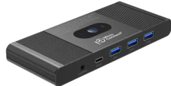 MicroConnect DisplayPort & USB-C KVM-switch - 2 porte