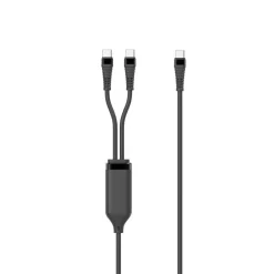 MicroConnect 1-in-2 PD100W USB-C splitterkabel - 1,55 m - Sort