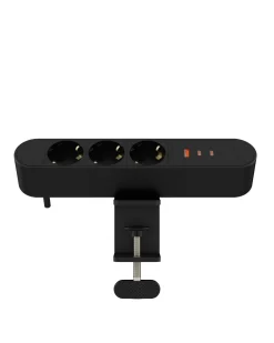 MicroConnect Multi Desktop Power Socket - 3 - Schuko, USB-A + 2 - USB-C - 67 W - 1,8 m